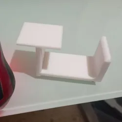 Headset headphone holder