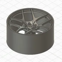 HRE P101 wheel STL and STP 3D print model