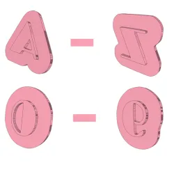 LETTERS A - Z NUMBER 0 - 9 FONT ALPHABET BROADWAY  CUTTER AND STAMP, COOKIE CUTTER, FORM STAMP, COOKIE CUTTER, FORM