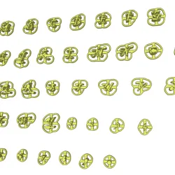 LETTERS A - Z NUMBER 0 - 9  font Blackadder ITC STAMP, FORM STAMP, FORM