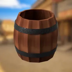 Low Poly Barrel