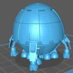 Mapscale Manatee Class Dropship for Battletech Tabeltop Games