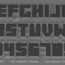 MINECRAFT TYPOGRAPHY LETTERS