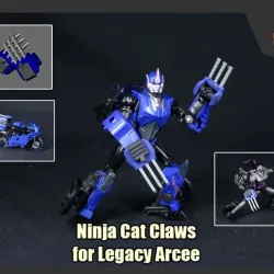 Ninja Cat Claws for Transformers Legacy Arcee