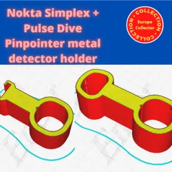 Nokta Simplex + Pulse Dive Pinpointer metal detector holder