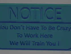 Notice - sign