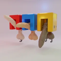 Penis & Balls Key Wall Hanger