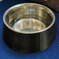 Pet water bowl stabilizer