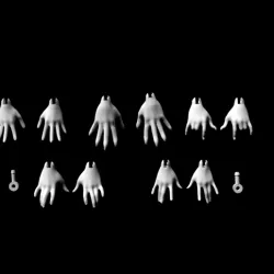 Replacement hands for female monster high dolls (pack 1)