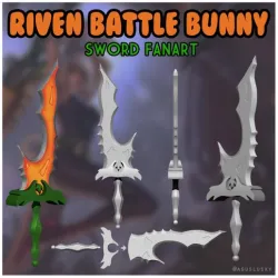 Riven Battle Bunny Sword  [ League of Legends ]