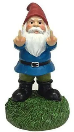 Rude gnome