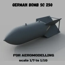 SC 250 German Bomb Replica set for aeromodelling