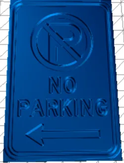 sign - no parking sign - paint it your self