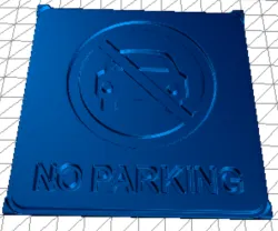 sign - no parkling - paint it your self .