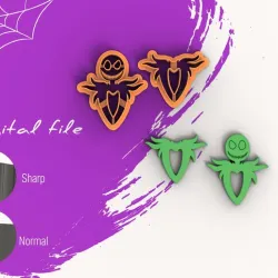 Skeleton Boy Clay Cutter | Digital STL File | 4 Sizes | 2 Cutter Versions