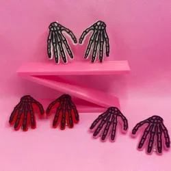 SKELETON HAND BROOCHES