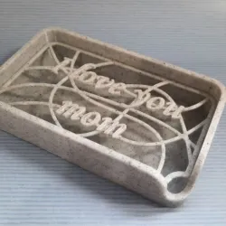 Soap Holder Dish I love you mom - 2 Models