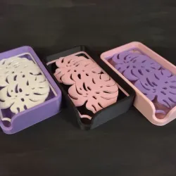 Soap Holder Dish Plant Monstera - 2 Models