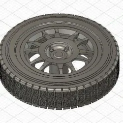 Speedline EVO Corse Sanremo plus Rally tires STL and STP 3D print model
