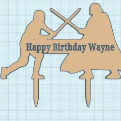 Star Wars Cake topper - Personalizable