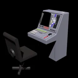 Star Wars Star Destroyer Data Pit Computer (large) for 3.75" & 6" figures