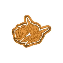Steelix pokemon  CUTTER AND STAMP, COOKIE CUTTER, FORM STAMP, COOKIE CUTTER, FORM