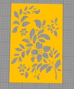 STENCIL FLOR 1