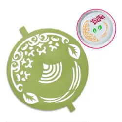 STENCIL PLATING #5 - CHEF, FOOD, DISHES MEAL PRESENTATION ART - PLATING