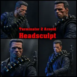 Terminator 2 Arnold Schwarzenegger head sculpt