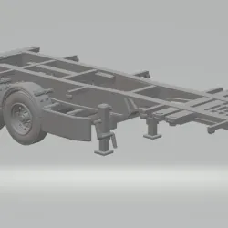 Trailer truck contanier 20ft europe