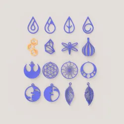 U2 forms earrings set