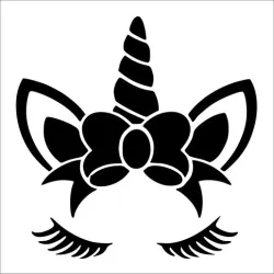 Unicorn stencil