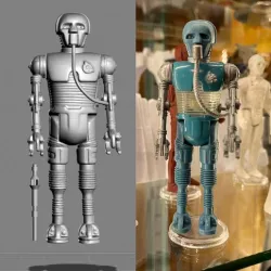 VINTAGE STAR WARS KENNER 2-1B DROID ACTION FIGURE