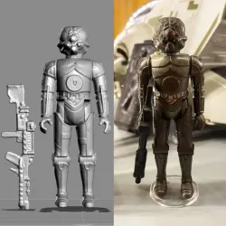 VINTAGE STAR WARS KENNER 4-LOM (ZUCKUSS) ACTION FIGURE