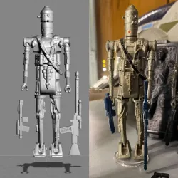VINTAGE STAR WARS KENNER IG-88 ACTION FIGURE