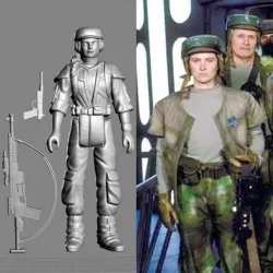 VINTAGE STAR WARS KENNER-STYLE ENDOR REBEL FEMALE ACTION FIGURE