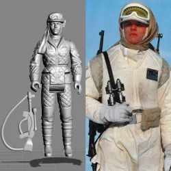 VINTAGE STAR WARS KENNER-STYLE HOTH REBEL FEMALE ACTION FIGURE
