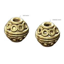 Wire bali style ball bead and charm 3D print model