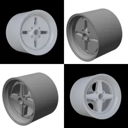WORK wheels model bundling package 1/64 rims for hotwheels