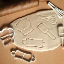 x4 chef kitchen pastry tools - cookie cutters