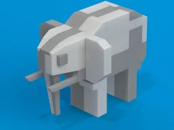3D Elephant Puzzle