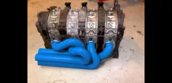 4 Rotor Wankel exhaust manifold