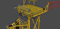 50' lean to platform