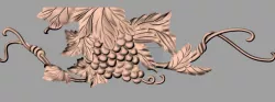 Artcam Aspire grape 3D relief models  STL file used for CNC E614 3D model
