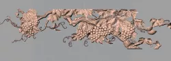 Artcam Aspire grape 3D relief models  STL file used for CNC E615 3D model