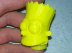Bart Simpson's Head Sliced
