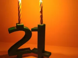 Basic Number Candle - Birthday Candle