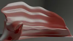 Bionic sofa Low-poly  3D model