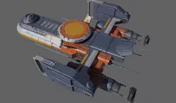 cargo spacecraft 3D model