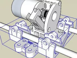 Compact Prusa uni-X V2 Carriage for Nano Extruder